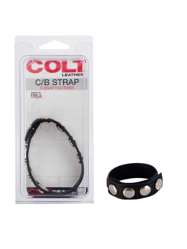 COLT  Adjustable 5 Snap Leather Strap