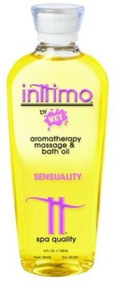 Inttimo by Wet Aromatherapy Massage & Bath Oil 4.0oz / 120ml Sensuality
