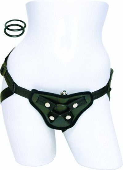 Vibrating Leather Strap On
