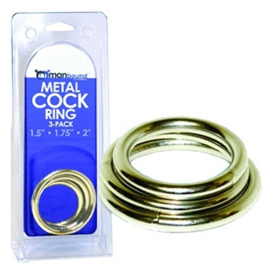 Manbound Metal Cock Ring 3 pack