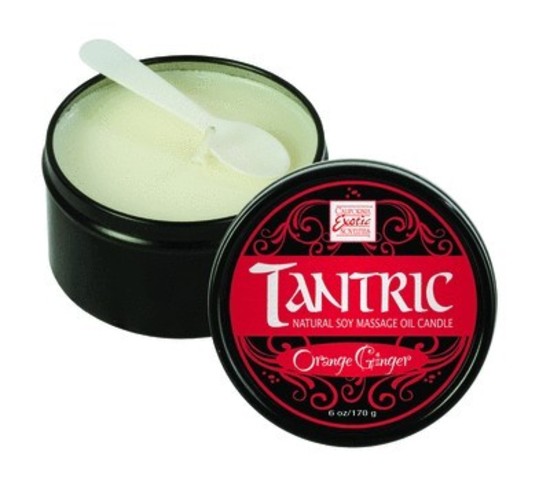 Tantric Orange Ginger Massage Oil Candle