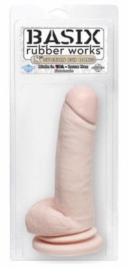 BASIX - 8 in. Suction Cup Dong Flesh