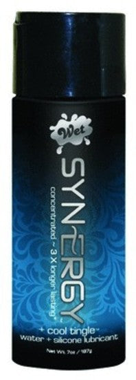 Synergy Concentrated 3x Longer Lasting Water and Silicone Lubricant Cool Tingle 1.9oz / 55g