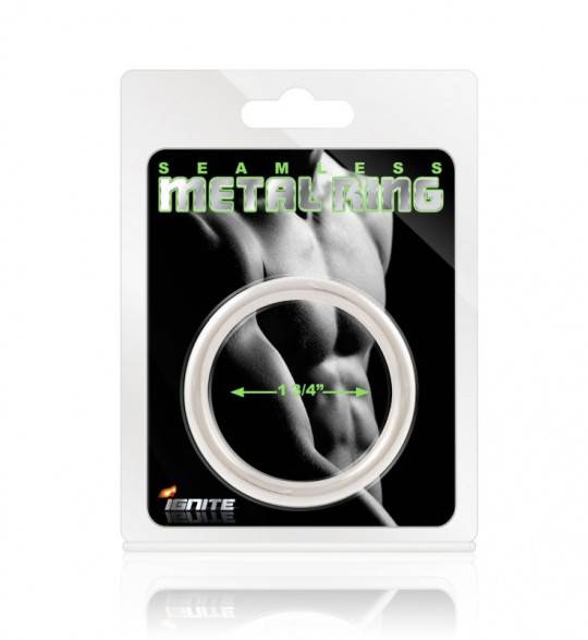 Seamless Metal Cock Ring 45mm