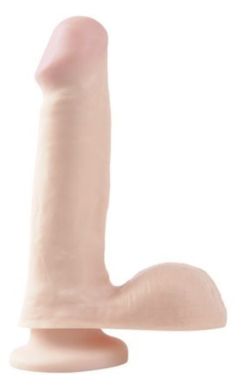Basix 6in. Dong W/ Suction Cup - Flesh