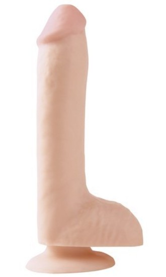 Basix 8 in. Dong W/ Suction Flesh