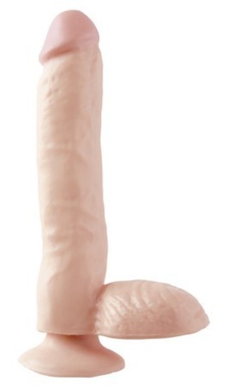 Basix 9 in. Dong W/ Suction Cup Flesh