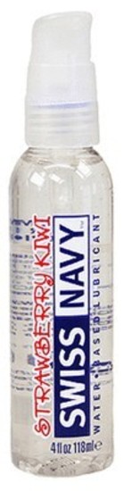 Swiss Navy Water Base Flavored Lubricant Strawberry Kiwi 4oz / 118ml