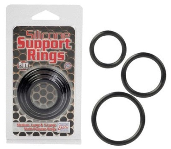 Silicone Support Rings - Black