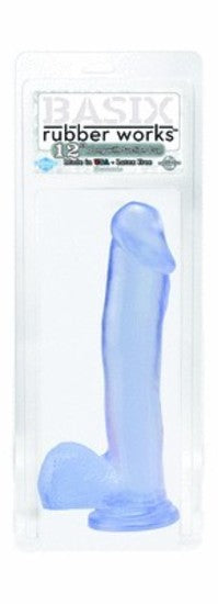 Basix 12in. Dong With Suction - Clear
