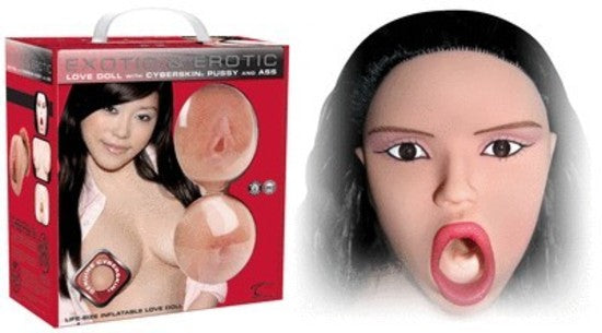 Exotic and Erotic Inflatable Love Doll with CyberSkin Pussy and Ass