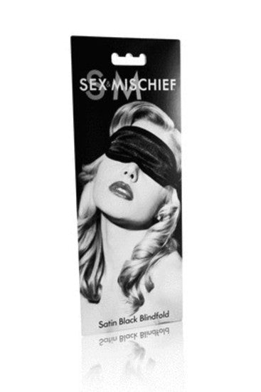 S&M Satin Blindfold Black