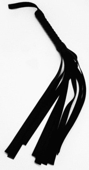 S&M Black Faux Leather Flogger