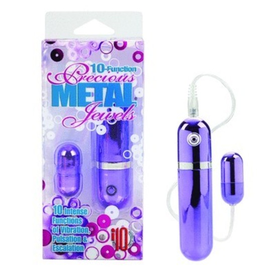 10 Function Precious Metal Jewels Pleasure Pak - Purple