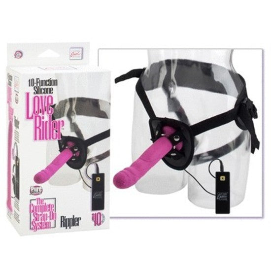 10-Function Silicone Love Rider Rippler - Pink