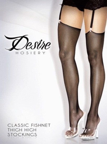 Desire Fishnet Stockings Black OS