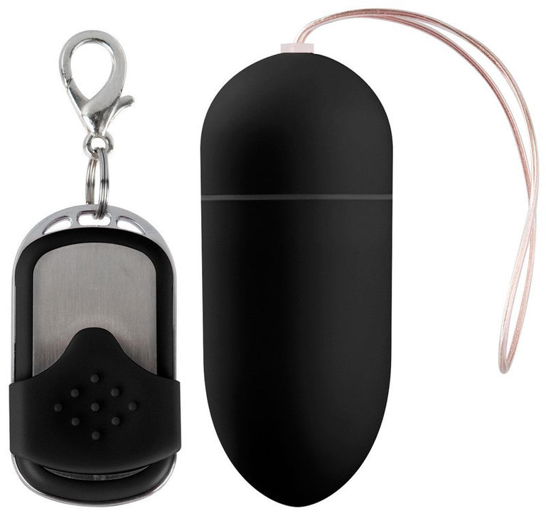 Shots Toys 10 Speed Remote Vibrating Egg Big Black