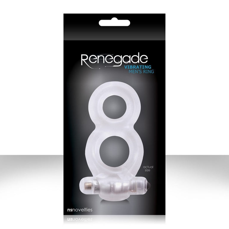 Renegade Vibrating Men's Ring - Clear