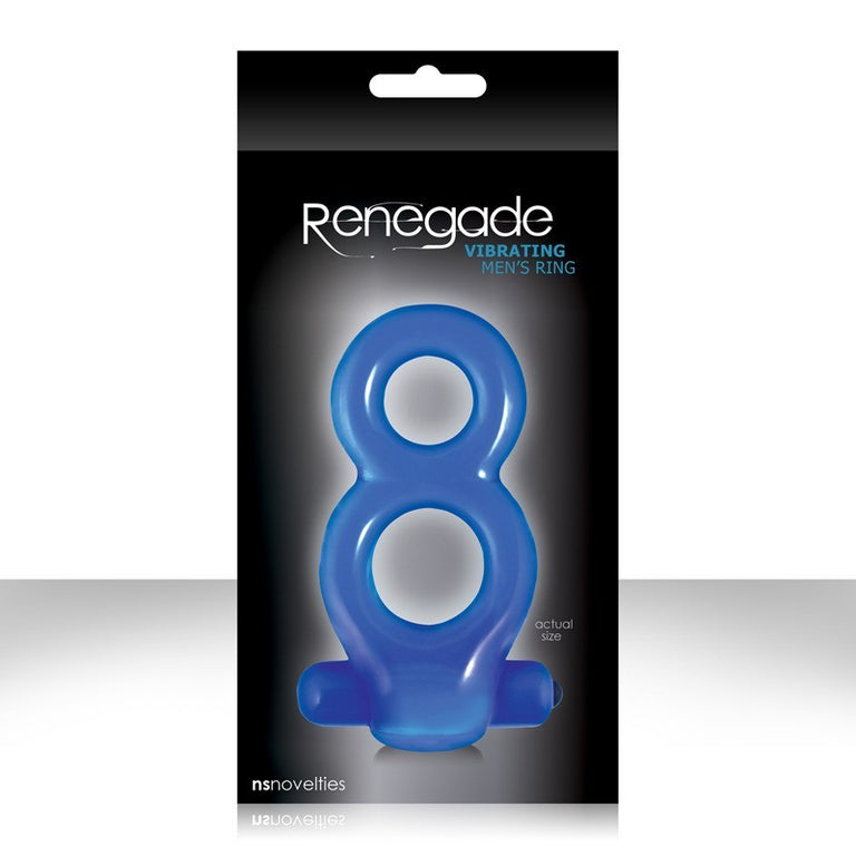 Renegade Vibrating Men's Ring - Blue