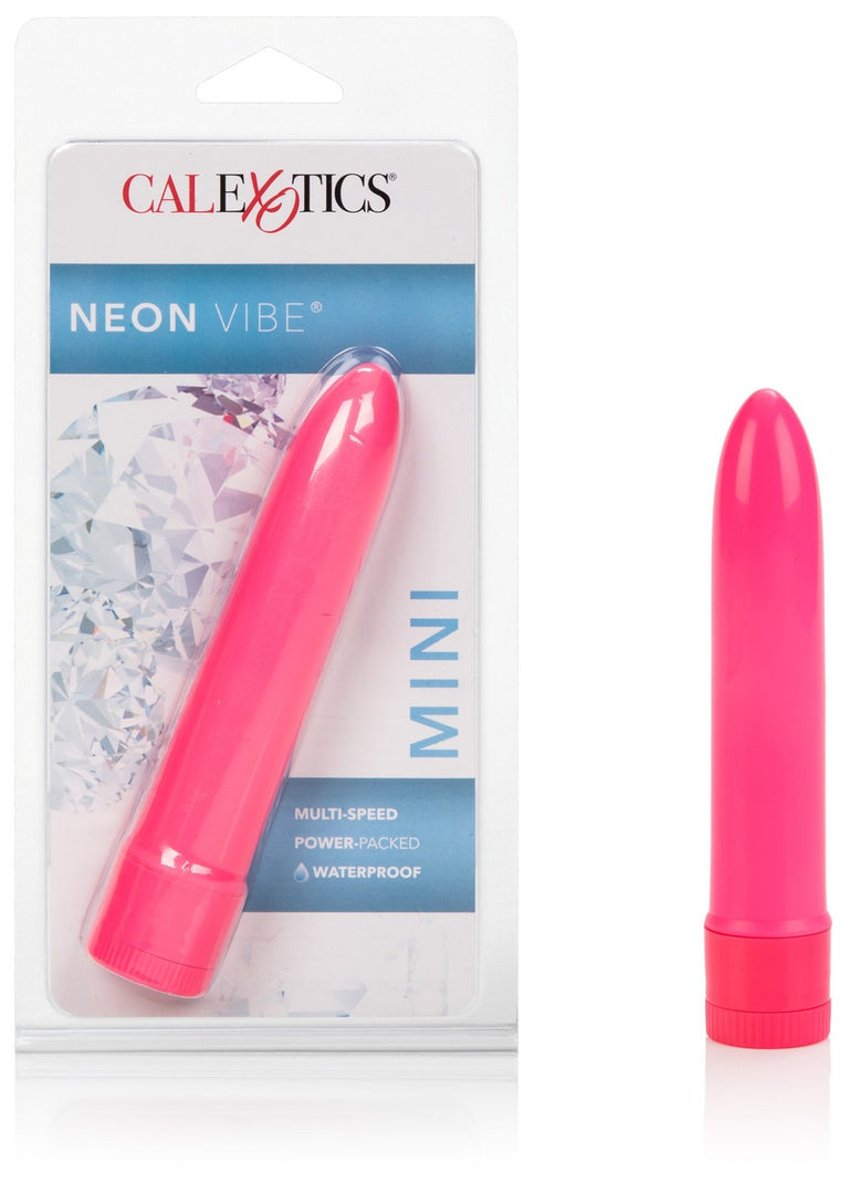 Mini Neon Multi Speed Vibrator - Pink