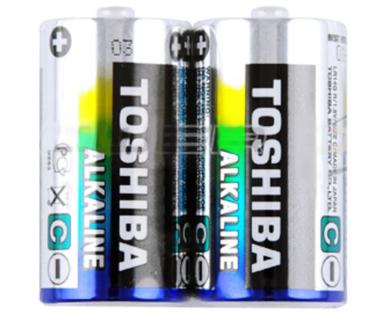 Toshiba C size 2 Pack Alkaline Shrink Pack