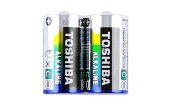 Toshiba C Size 2 Pack Alkaline Battery Carded