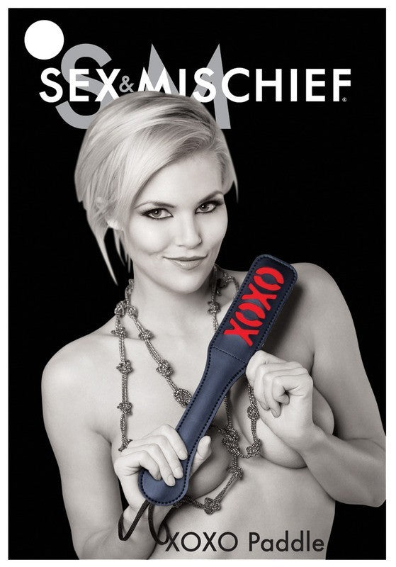 Sex & Mischief XOXO Paddle: Black