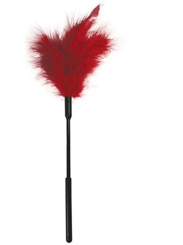 Sex & Mischief Feather Tickler-  Red
