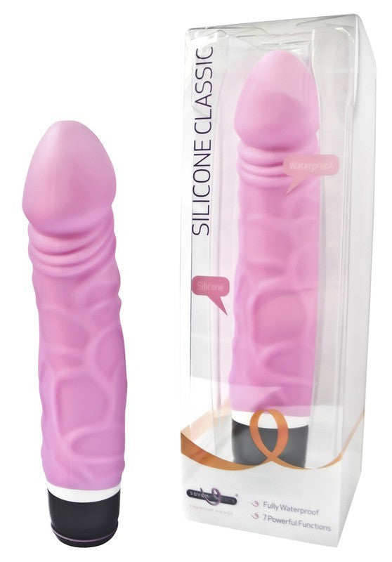 Silicone Classic Thick Veined 034 Seven Function Pink