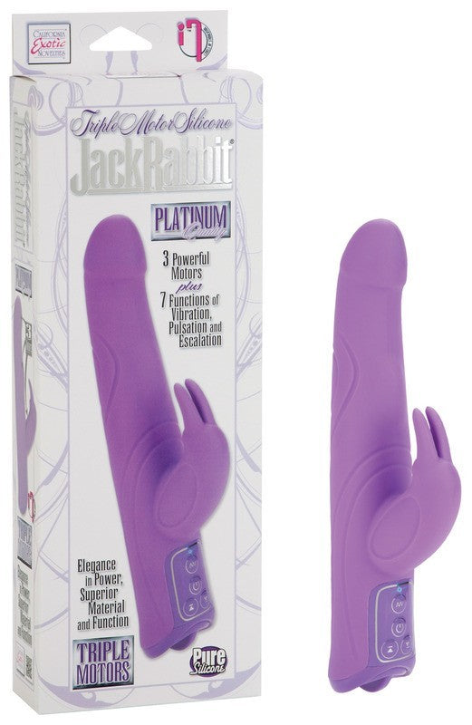 Triple Motor Silicone Jack Rabbit - Purple