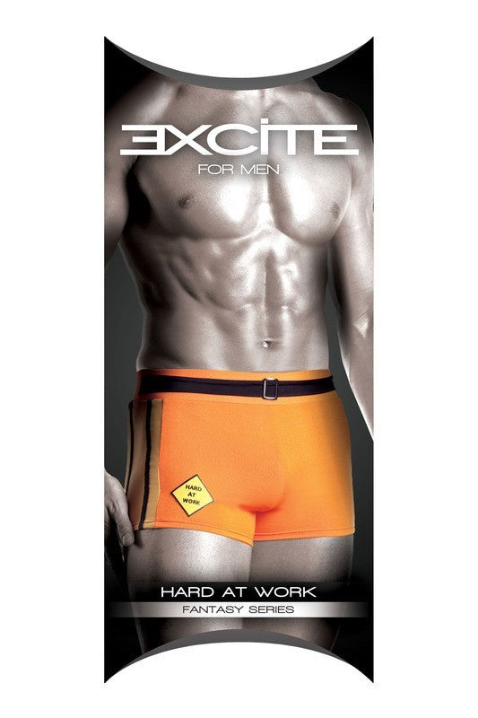 Mens Fantasy Hard at Work Theme Brief O/S Orange