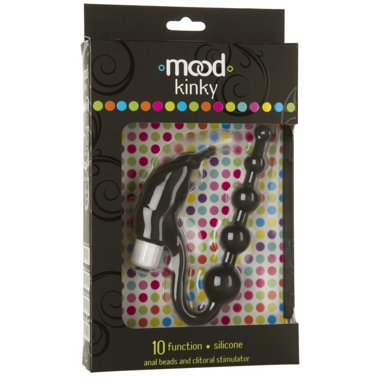 MOOD - Kinky Anal Beads and Clitorial Stimulator - Black
