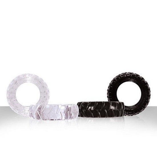 TREADS -  black / clear  single