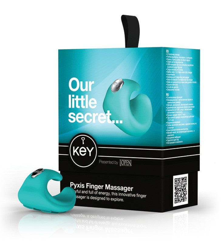 Key- Pyxis Finger Massager- Robin Blue