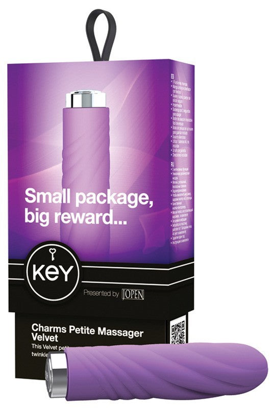 Key- Charms Velvet Petite Massager - Lavender