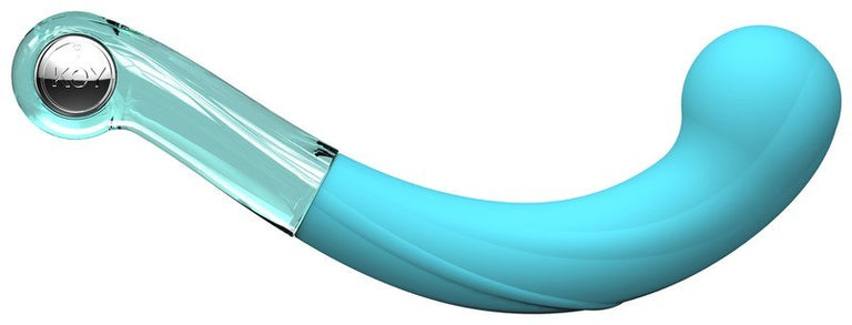 Key- Comet Pearl G-Spot Wand - Robin Egg Blue