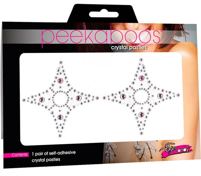 Crystal 4-Point - Pink/Diamond