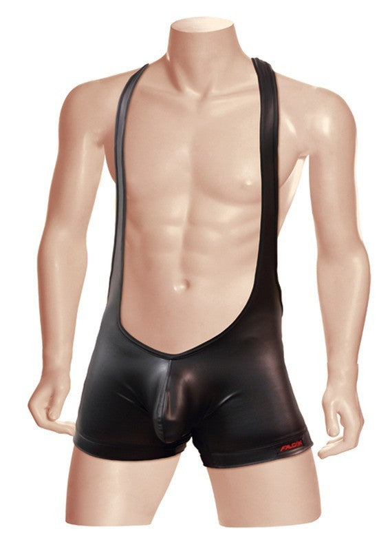 Wet  Look Singlet Small Black- 28 inï¿½ - 30 in