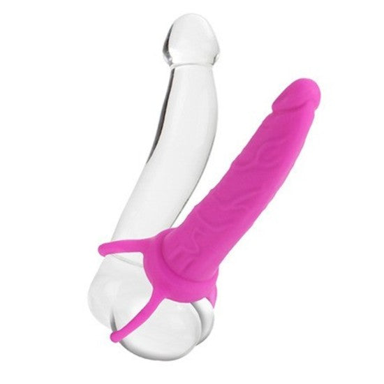 Silicone Love Rider Dual Penetrator - Pink