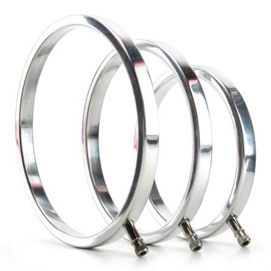 Electrastim Solid Metal Scrotal Ring Set 3 Sizes