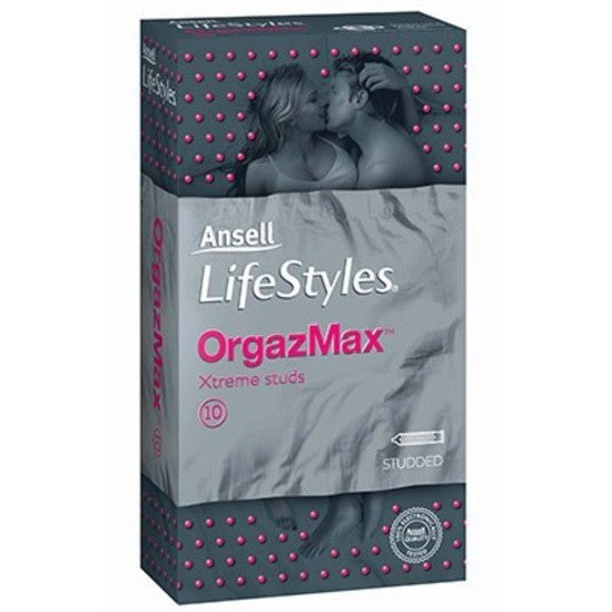Ansell Lifestyle Orgazmax 10 pack Condoms