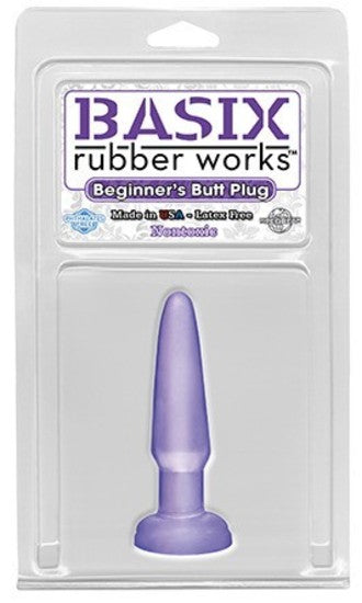 Basix Beginners Butt Plug Purple