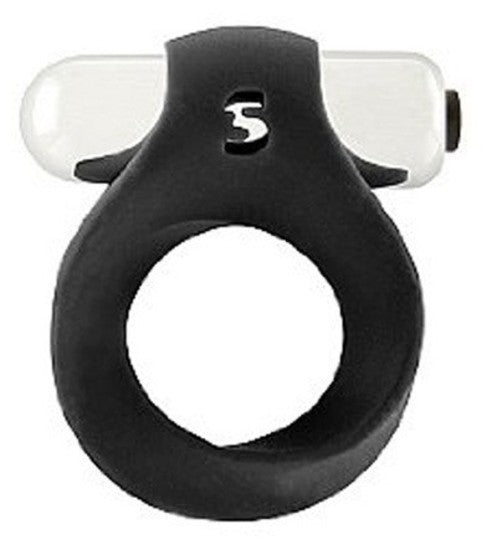 Vibrating Endless Cockring Black