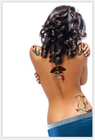 skyn demure 6x9 in. Sultry Sailor 2 tattoo sheets
