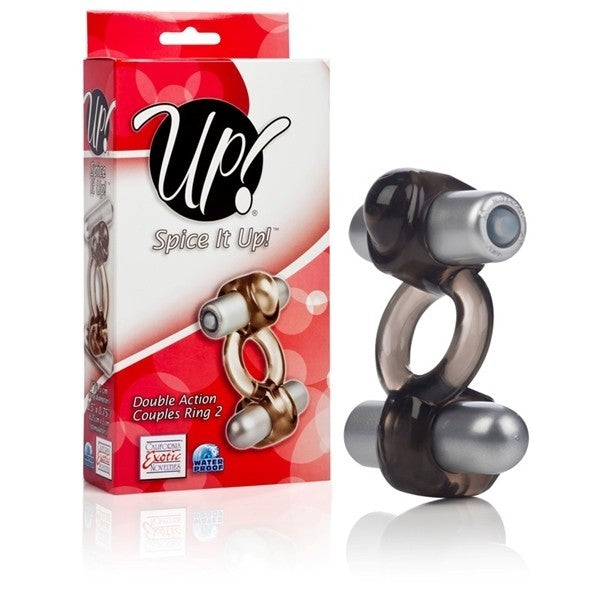 UP! Spice It Up Double Action Couples Ring 2 Smoke