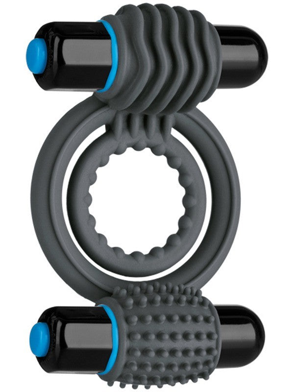 OptiMALE Vibrating Double C Ring Slate