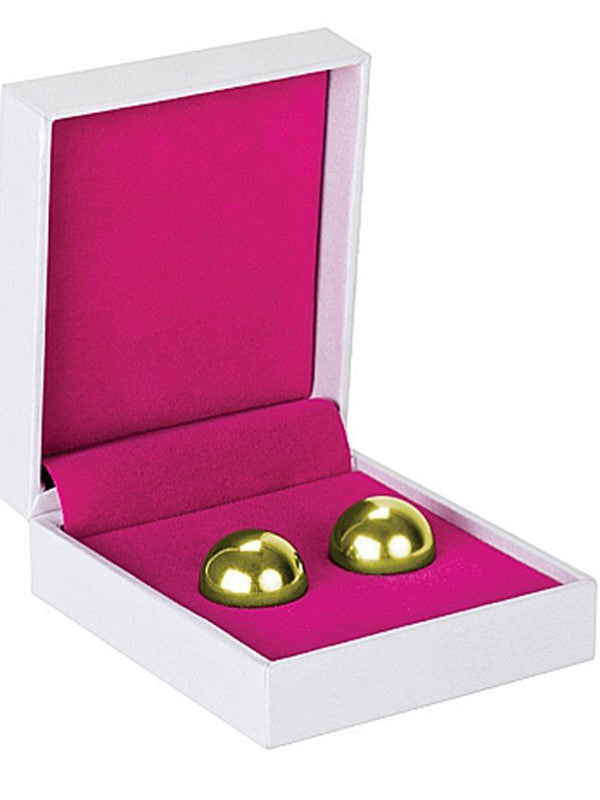 Shots Toys Ben Wa Balls Erotic Exercise Balls Gold