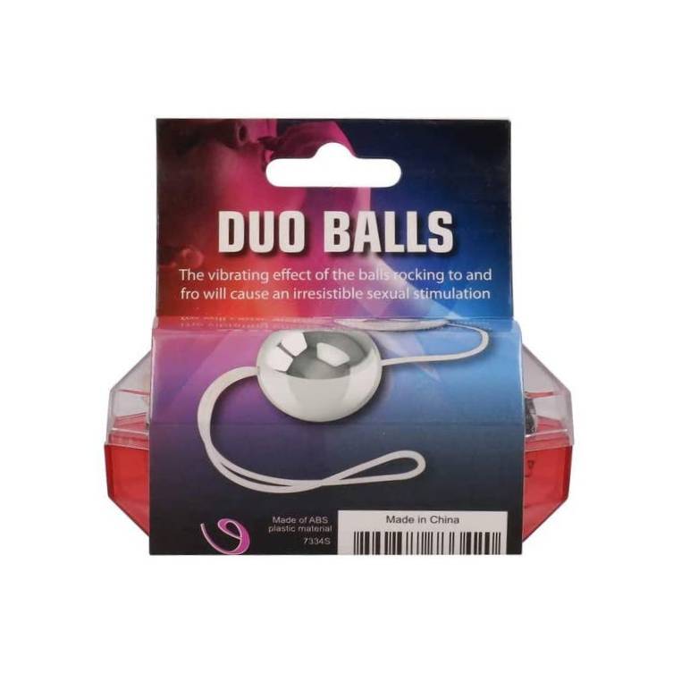Duo Balls Silver Plastic Boxed