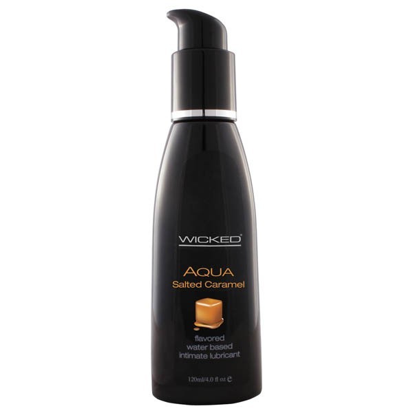 Wicked AQUA SALTED CARAMEL Flavoured Lube - 120ml