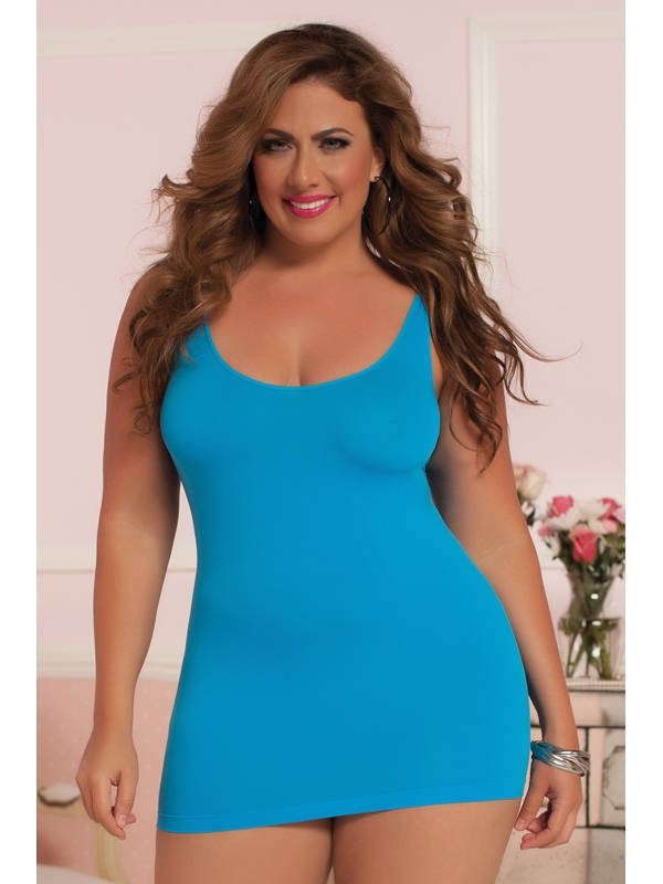 Sexy Back Seamless Dress STM-9865Xp-OSX-Turquoise
